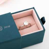 خاتم موزنايت فضة عيار 925