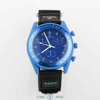 ساعة جلد تصميم اوميغا سواتش