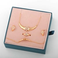 طقم مطلي تصميم الماس