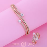 اسوارة وخاتم فخمة ذهبية