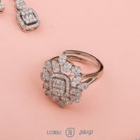 طقم فخم مصاغ من الفضة عيار 925