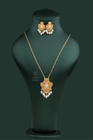 طقم مطلي سلسال طويل