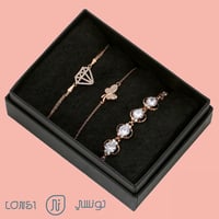 3 أساور مطلية