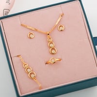 طقم بناتي تصميم ذهب 9