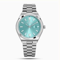 ساعة رجاليه ستيل بلون فضي