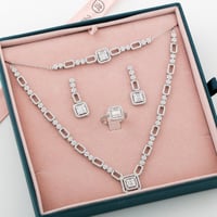 طقم زركون تصميم ألماس