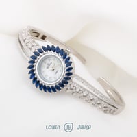 ساعة نسائية مصاغة من الفضة عيار 925