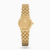 ساعة نسائيه بسير ذهبي