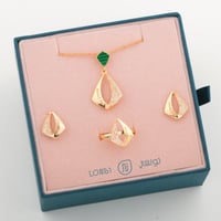 طقم مطلي تصميم ذهب 14