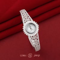 ساعة نسائية مصاغة من الفضة عيار 925