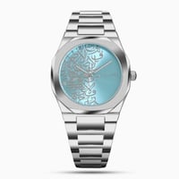 ساعة رجاليه ستيل بلون فضي