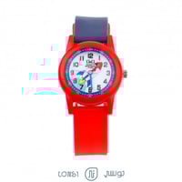 ساعة أطفال من الربل أحمر وكحلي