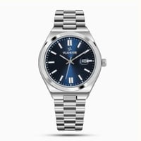 ساعة رجاليه ستيل بلون فضي