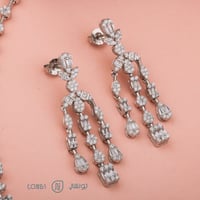 طقم فخم مصاغ من الفضة عيار 925