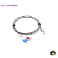 حساس حرارة PT100 لولبي نوع M6 مع سلك بطول 1 متر