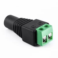 منفذ طاقة (انثى) - موصل – فيش DC مع طرفي توصيل - D...