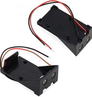 حامل بطارية 9 فولت بأسلاك توصيل