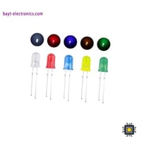 ليد - LED مقاس 5 مم – ألوان متعددة
