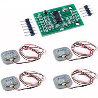 مجموعة حساس الوزن مع وحدة مضخم HX711 – متوافقة مع...