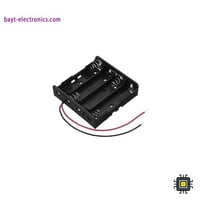 حامل بطاريات 4 × 18650 بدون غطاء – صندوق خلايا ليث...