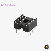 قاعدة شريحة 8 أرجل - موصل IC Socket 8-Pin