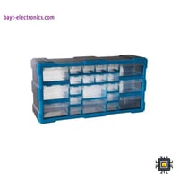 صندوق تخزين بلاستيكي للمكونات الإلكترونية والبراغي...