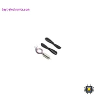 محرك تيار مستمر صغير مع مروحه – 3 فولت - 3.7 فولت