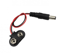 وصلة بطارية 9 فولت مع منفذ طاقة DC