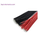 حزمة أسلاك صلبة 10 سم – 10 قطع باللونين الأحمر وال...