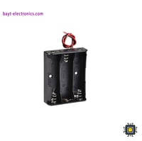 حامل بطاريات 3 × 18650 بدون غطاء – صندوق خلايا ليث...