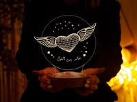 أبجورة جموح - أبجورة مضيئة بالاسم مناسبة كهدية للح...