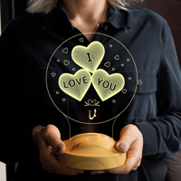 أبجورة حُب - أباجورة مضيئة بالاسم بإسم من تحب