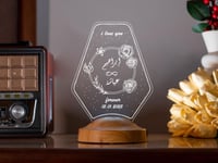 أبجورة الريمان - أبجورة مضيئة بالاسم مناسبة كهدية...