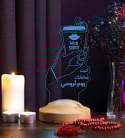 أبجورة قصة عشق و غرام - أبجورة مضيئة بالاسم مناسبة...