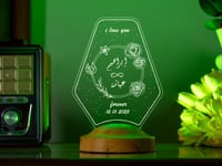 أبجورة الريمان - أبجورة مضيئة بالاسم مناسبة كهدية...