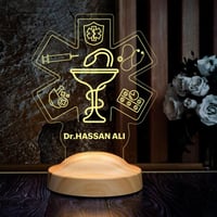 أبجورة شفاء - أبجورة مضيئة بالاسم مناسبة كهدية للص...