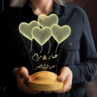 أبجورة اشتياق - أبجورة مضيئة بالاسم مناسبة كهدية ل...