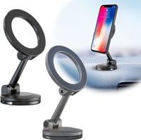 حامل موبايل مغناطيسي قوي للسيارة قابل للطي وللدورا...