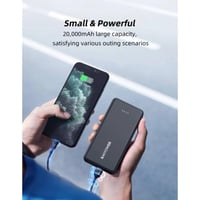 باور بانك راف باور بسعة 20,000 ملي امبير بقوة 15 و...