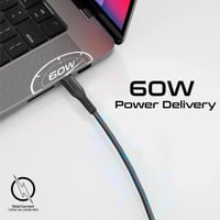 مجموعة كيابل USB-C™ ثلاثية بقوة 60 واط، بأطوال متع...