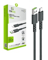 كيبل شحن سريع بطول 1 متر (3.3 قدم) من USB-A إلى تا...