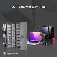 طقم مفكات براغي مغناطيسي أسطواني 126 قطعة مع صندوق...