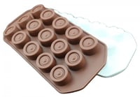 قالب شوكولاتة سيليكون دائري ، القطر 3سم ، ارتفاع 2...