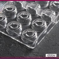 قالب شوكولاتة ايكريلك دائري بخط دائري ، القطر 3سم...