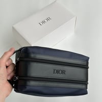 Dior Pouch Navy Blue & Black for Man