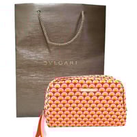 شنطة بلغاري الاصلية باللون الاحمر و البرتقالي