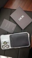 محفظة ديور جلد اصليه مع دست باق مخمليه و علبه