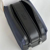 Dior Pouch Navy Blue & Black for Man