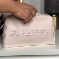 شنطة بربري الاصلية قماش BURBERRY PINK POUCH