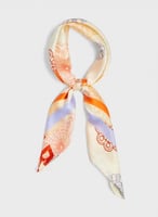 TED BAKER Summer Bloom Mandala Dot Silk Square Sca...